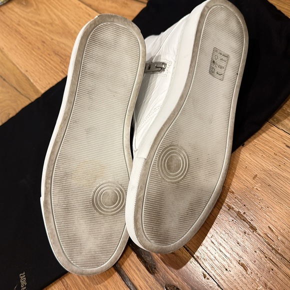 Zadig and Voltaire white high top sneakers, size 39 - Picture 3 of 5